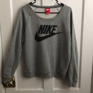Nike throwback logo crew neck sweatshirt